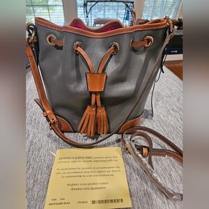 Dooney & Bourke Wexford Leather Crossbody Drawstring Bag